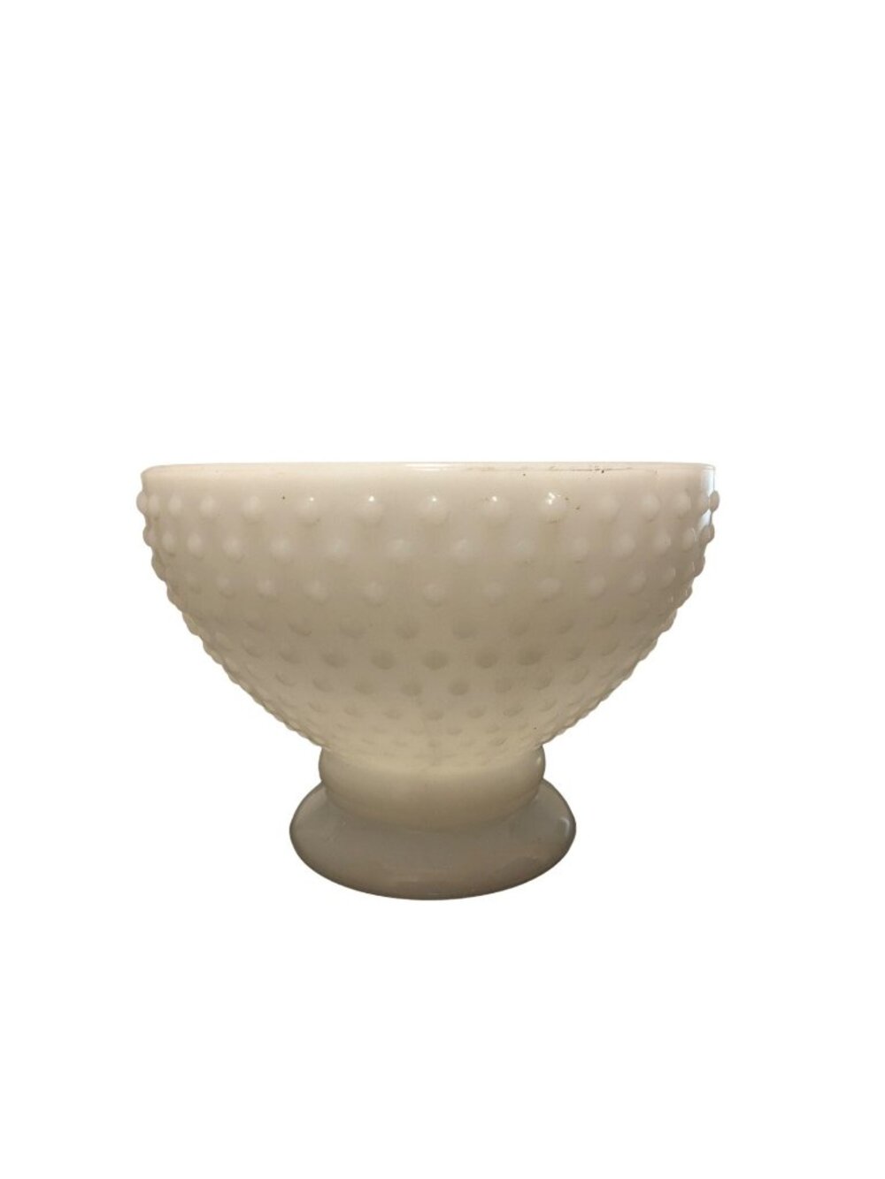 Vintage Hobnail Milk Glass Hurricane Lamp Shade